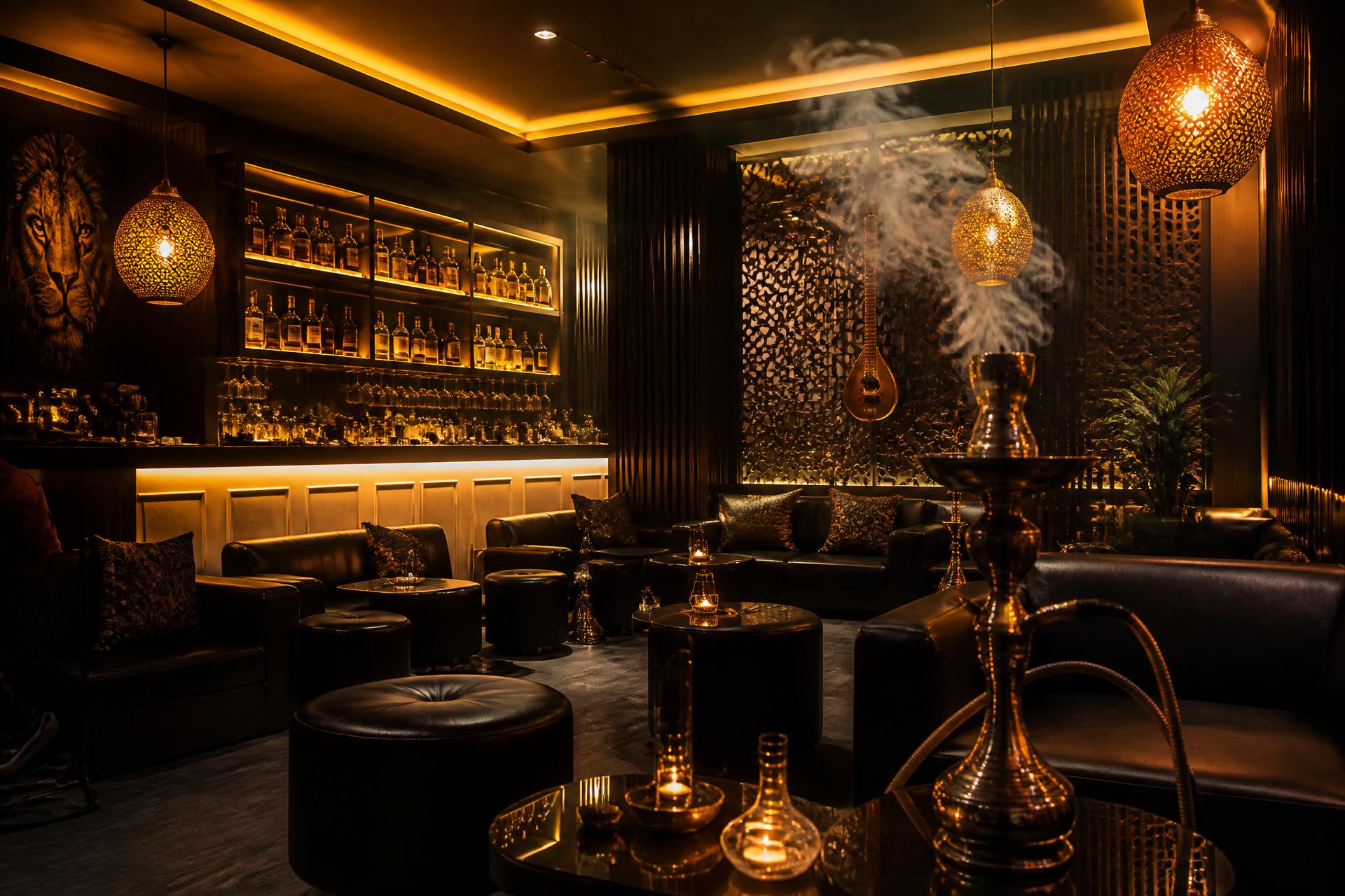 Interior of ACE Kitchen & Lounge at night